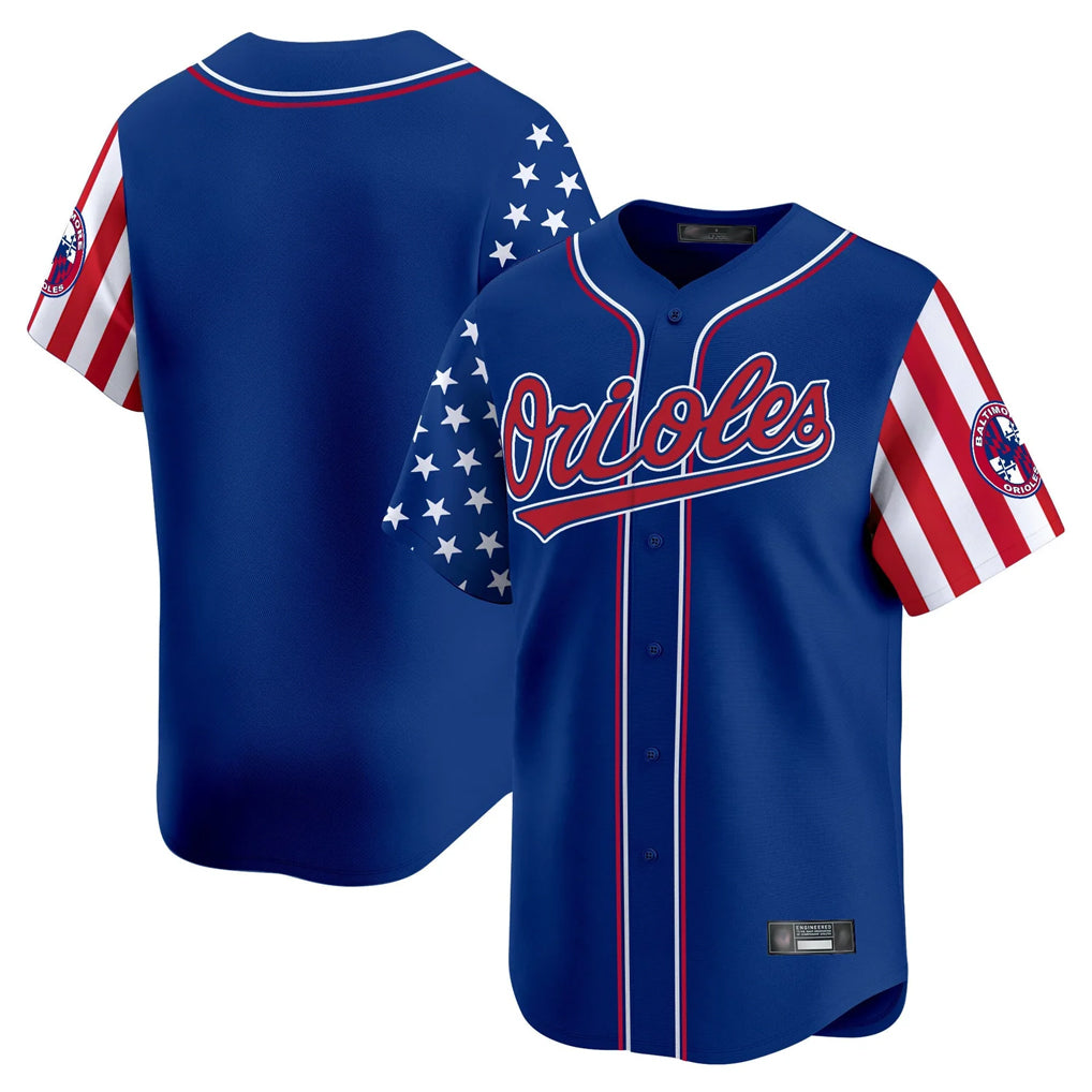 Pouc B.Orioles Royal Independence Day Vapor Premier Limited Home Game Blank Player Stitched Jerseys