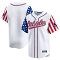 Pouc B.Orioles White Independence Day Vapor Premier Home Game Blank Player Stitched Jerseys