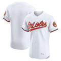 Pouc B.Orioles White Limited Elite Home Game Blank Player Stitched Jerseys
