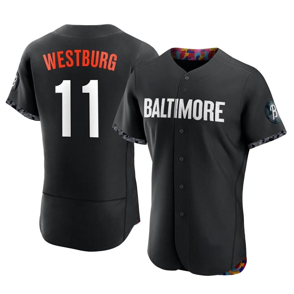 Pouc B.Orioles #11 Jordan Westburg Player Black City Connect Limited Elite Home Game Stitched Jerseys