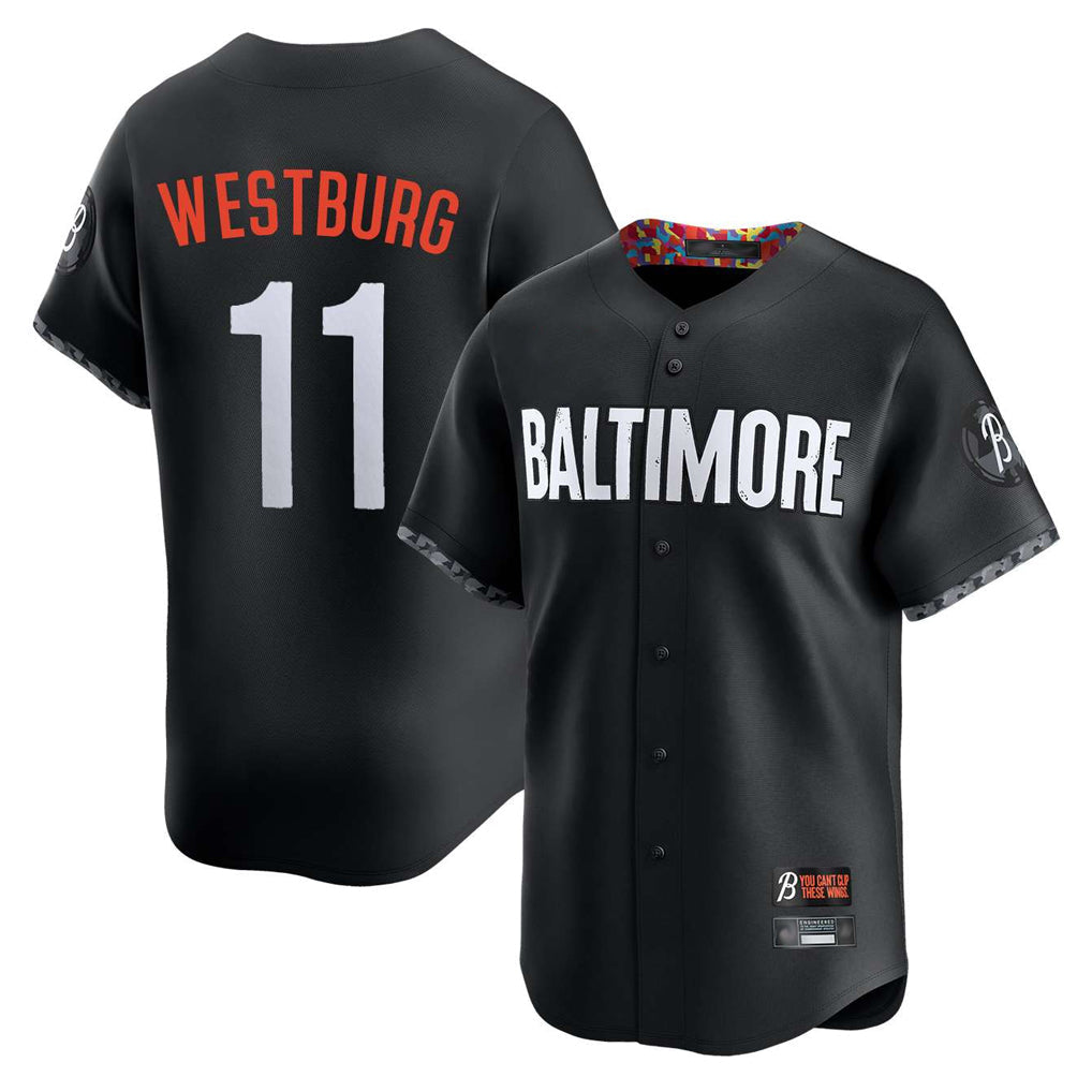 Pouc B.Orioles #11 Jordan Westburg Player Black City Connect Limited Home Game Stitched Jerseys