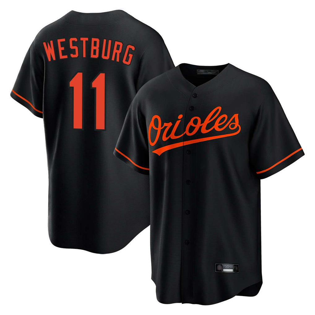 Pouc B.Orioles #11 Jordan Westburg Player Black Home Game Stitched Jerseys