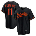 Pouc B.Orioles #11 Jordan Westburg Player Black Home Game Stitched Jerseys