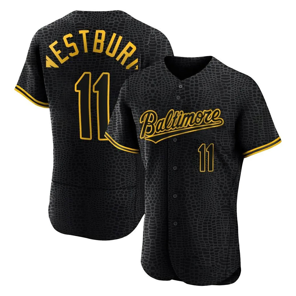Pouc B.Orioles #11 Jordan Westburg Player Black Snake Skin City Limited Elite Home Stitched Jerseys
