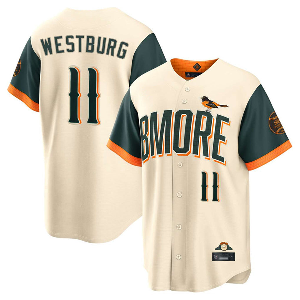 Pouc B.Orioles #11 Jordan Westburg Player Cream 2026 City Connect Home Game Stitched Jerseys