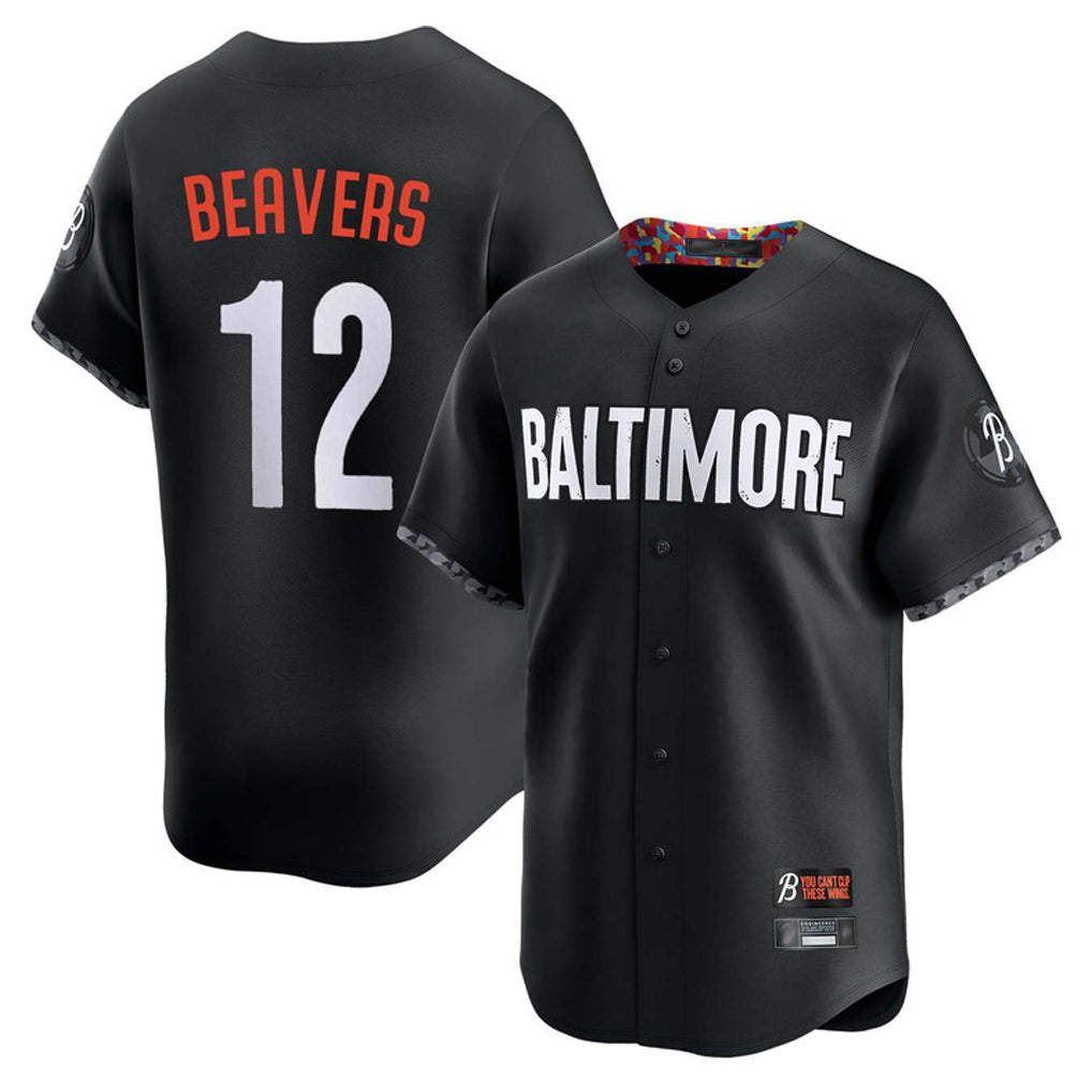 Pouc B.Orioles #12 Dylan Beavers Player Black City Connect Limited Home Game Stitched Jerseys
