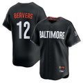 Pouc B.Orioles #12 Dylan Beavers Player Black City Connect Limited Home Game Stitched Jerseys
