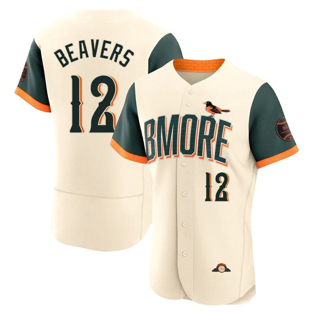 Pouc B.Orioles #12 Dylan Beavers Player Cream 2026 City Connect Limited Elite Home Game Stitched Jerseys