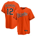 Pouc B.Orioles #12 Dylan Beavers Player Orange Home Game Stitched Jerseys