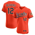 Pouc B.Orioles #12 Dylan Beavers Player Orange Limited Elite Home Game Stitched Jerseys