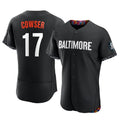 Pouc B.Orioles #17 Colton Cowser Player Black City Connect Limited Elite Home Game Stitched Jerseys