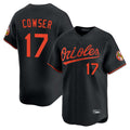 Pouc B.Orioles #17 Colton Cowser Player Black Limited Home Game Stitched Jerseys