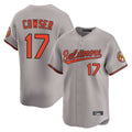Pouc B.Orioles #17 Colton Cowser Player Gray Limited Home Game Stitched Jerseys