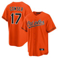 Pouc B.Orioles #17 Colton Cowser Player Orange Home Game Stitched Jerseys