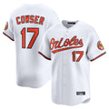 Pouc B.Orioles #17 Colton Cowser Player White Limited Home Game Stitched Jerseys