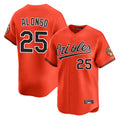 Pouc B.Orioles #25 Pete Alonso Player Orange Limited Home Game Stitched Jerseys