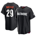 Pouc B.Orioles #29 Samuel Basallo Player Black City Connect Home Game Stitched Jerseys