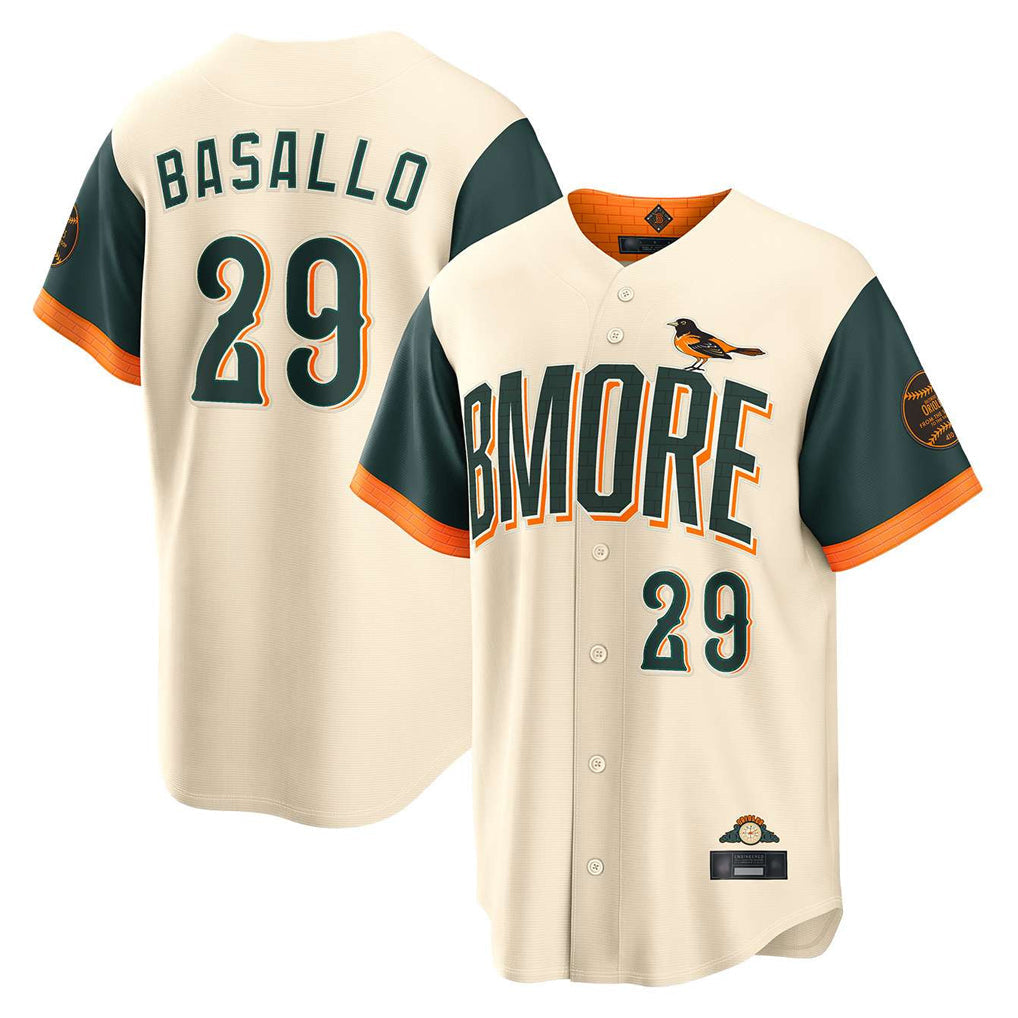 Pouc B.Orioles #29 Samuel Basallo Player Cream 2026 City Connect Home Game Stitched Jerseys