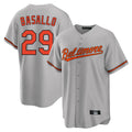 Pouc B.Orioles #29 Samuel Basallo Player Gray Home Game Stitched Jerseys