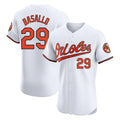 Pouc B.Orioles #29 Samuel Basallo Player White Limited Elite Home Game Stitched Jerseys