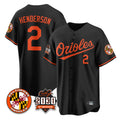 Pouc B.Orioles #2 Gunnar Henderson Player Black 30th Anniversary of 2131 Home Game Stitched Jerseys