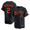 Pouc B.Orioles #2 Gunnar Henderson Player Black Limited Home Game Stitched Jerseys
