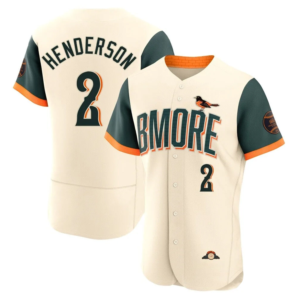 Pouc B.Orioles #2 Gunnar Henderson Player Cream 2026 City Connect Limited Elite Home Game Stitched Jerseys