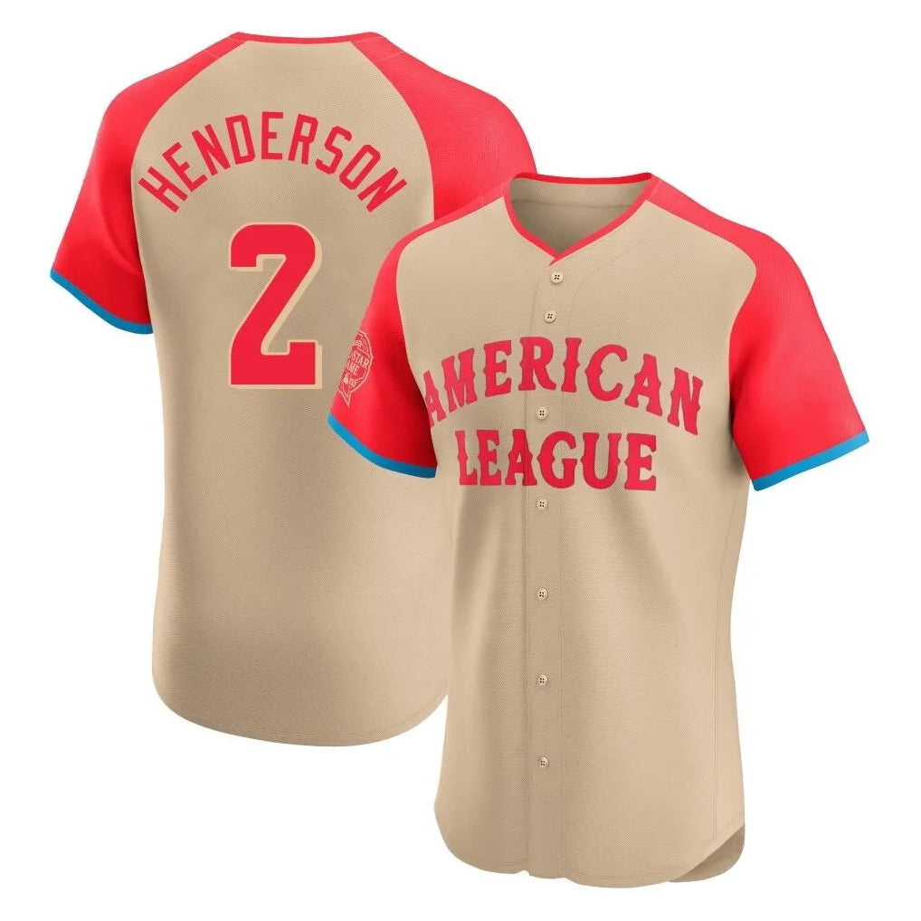 Pouc B.Orioles #2 Gunnar Henderson Player Cream American League All-Star Limited Elite Home Game Stitched Jerseys
