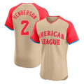 Pouc B.Orioles #2 Gunnar Henderson Player Cream American League All-Star Limited Elite Home Game Stitched Jerseys