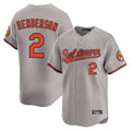 Pouc B.Orioles #2 Gunnar Henderson Player Gray Limited Home Game Stitched Jerseys