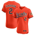 Pouc B.Orioles #2 Gunnar Henderson Player Orange Limited Elite Home Game Stitched Jerseys