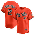 Pouc B.Orioles #2 Gunnar Henderson Player Orange Limited Home Game Stitched Jerseys
