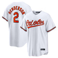 Pouc B.Orioles #2 Gunnar Henderson Player White Home Game Stitched Jerseys