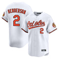 Pouc B.Orioles #2 Gunnar Henderson Player White Limited Home Game Stitched Jerseys