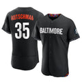Pouc B.Orioles #35 Adley Rutschman Player Black City Connect Limited Elite Home Game Stitched Jerseys