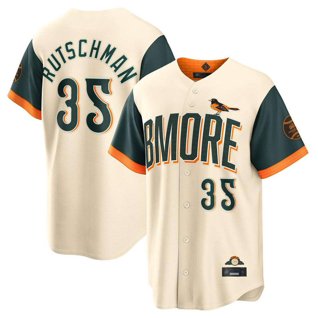 Pouc B.Orioles #35 Adley Rutschman Player Cream 2026 City Connect Home Game Stitched Jerseys