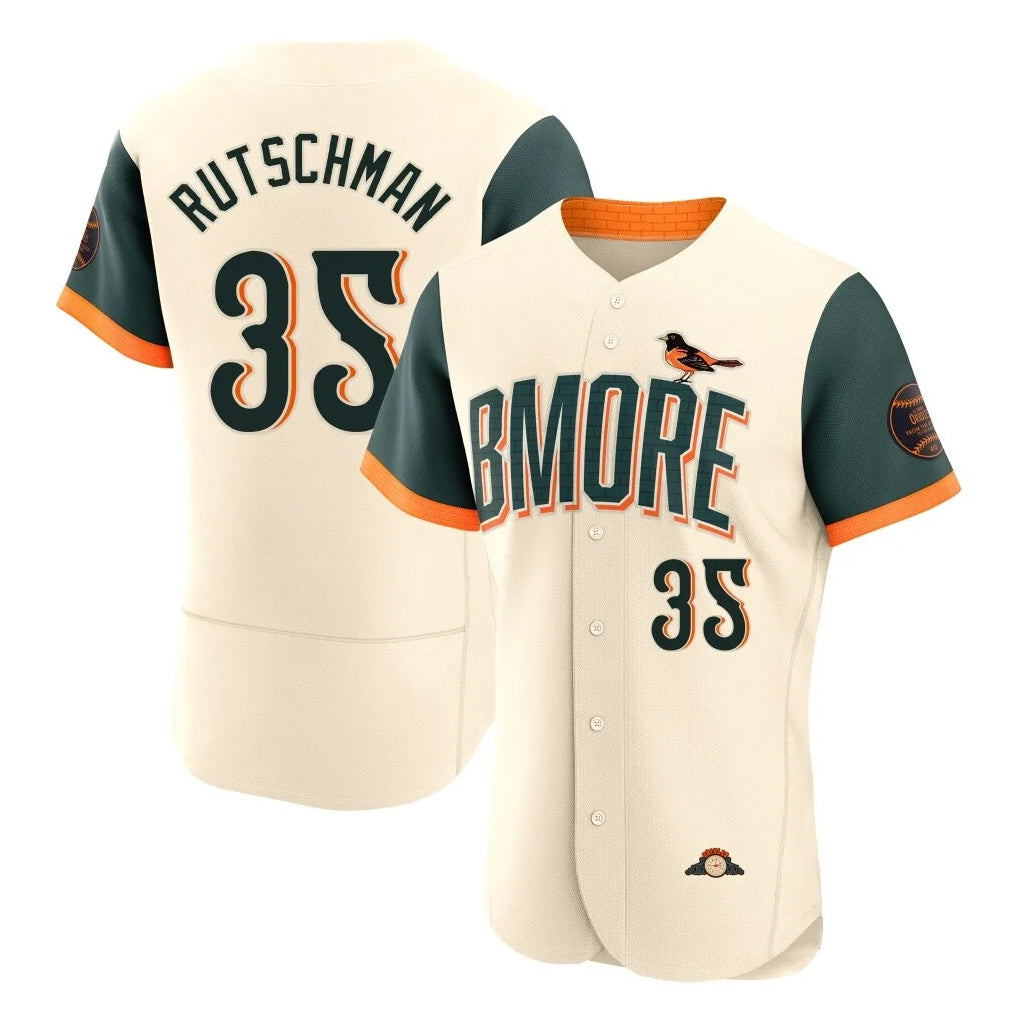 Pouc B.Orioles #35 Adley Rutschman Player Cream 2026 City Connect Limited Elite Home Game Stitched Jerseys