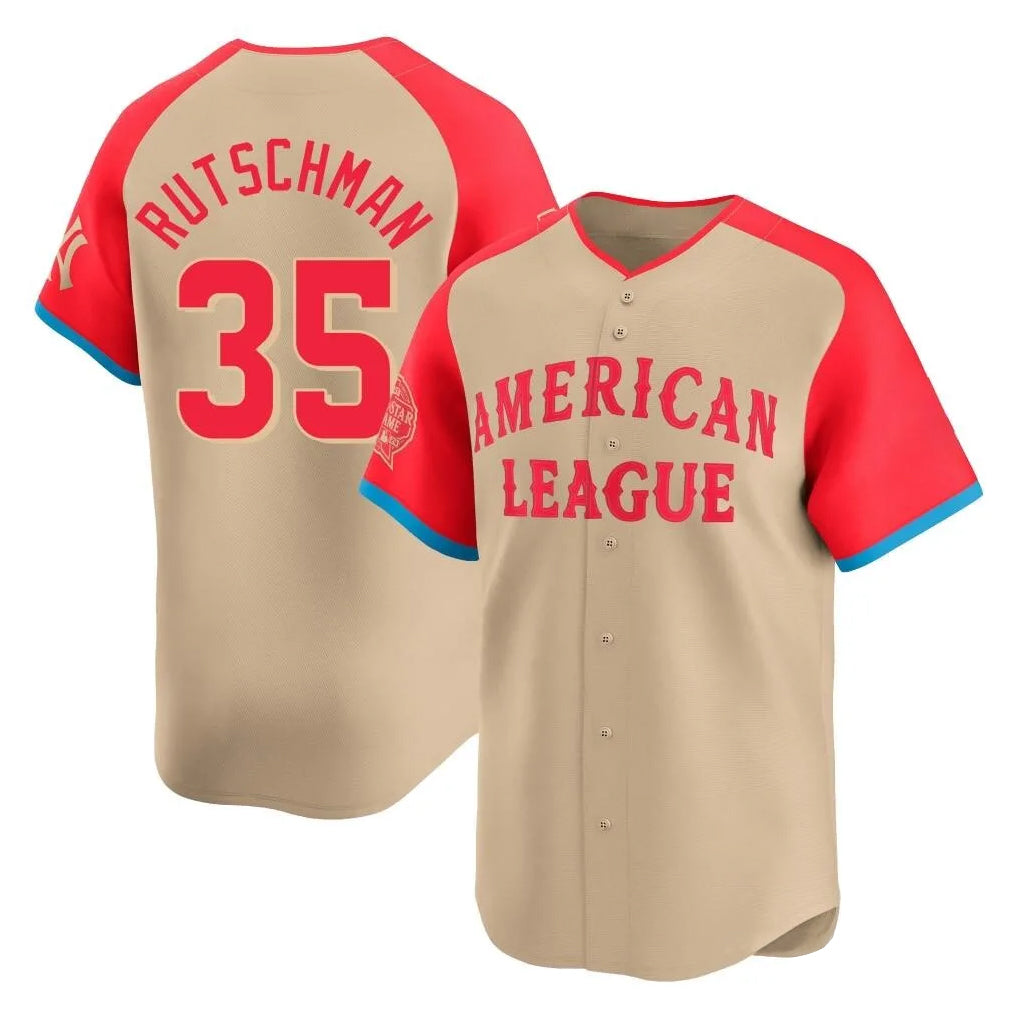 Pouc B.Orioles #35 Adley Rutschman Cream American League All-Star Limited Home Game Stitched Jerseys