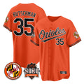 Pouc B.Orioles #35 Adley Rutschman Orange 30th Anniversary of 2131 Home Game Stitched Jerseys