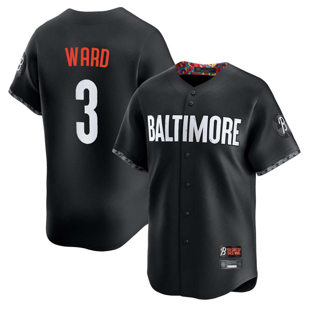 Pouc B.Orioles #3 Taylor Ward Player Black City Connect Limited Home Game Stitched Jerseys