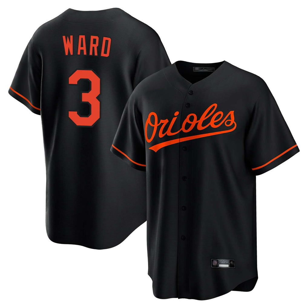 Pouc B.Orioles #3 Taylor Ward Player Black Home Game Stitched Jerseys