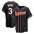 Pouc B.Orioles #3 Taylor Ward Player Black Out Home Game Stitched Jerseys