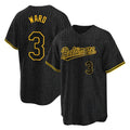 Pouc B.Orioles #3 Taylor Ward Player Black Snake Skin City Home Game Stitched Jerseys