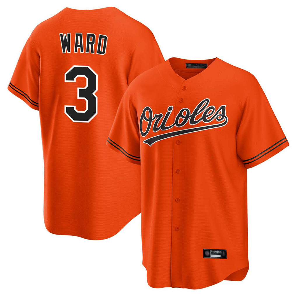 Pouc B.Orioles #3 Taylor Ward Player Orange Home Game Stitched Jerseys