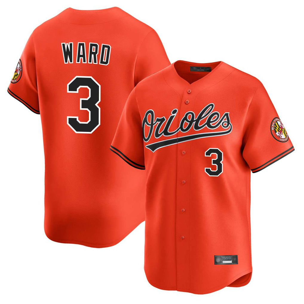 Pouc B.Orioles #3 Taylor Ward Player Orange Limited Home Game Stitched Jerseys
