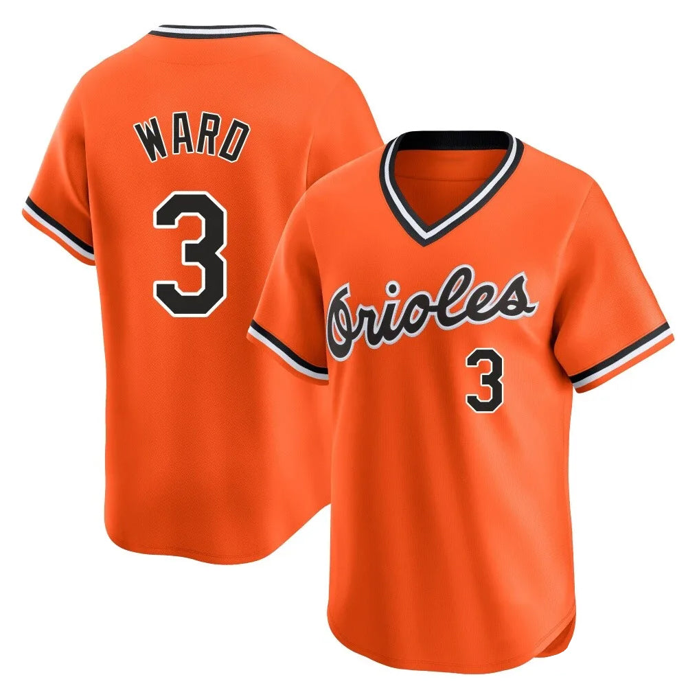 Pouc B.Orioles #3 Taylor Ward Player Orange T-shirt Limited Home Game Stitched Jerseys