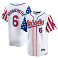 Pouc B.Orioles #6 Ryan Mountcastle Player White Independence Day Vapor Premier Home Game Stitched Jerseys
