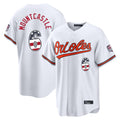 Pouc B.Orioles #6 Ryan Mountcastle Player White USA 250 Fourth of July Home Game Stitched Jerseys