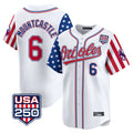 Pouc B.Orioles #6 Ryan Mountcastle Player White USA 250 Independence Day Vapor Premier Home Game Stitched Jerseys