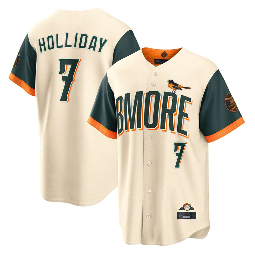 Pouc B.Orioles #7 Jackson Holliday Player Cream 2026 City Connect Home Game Stitched Jerseys